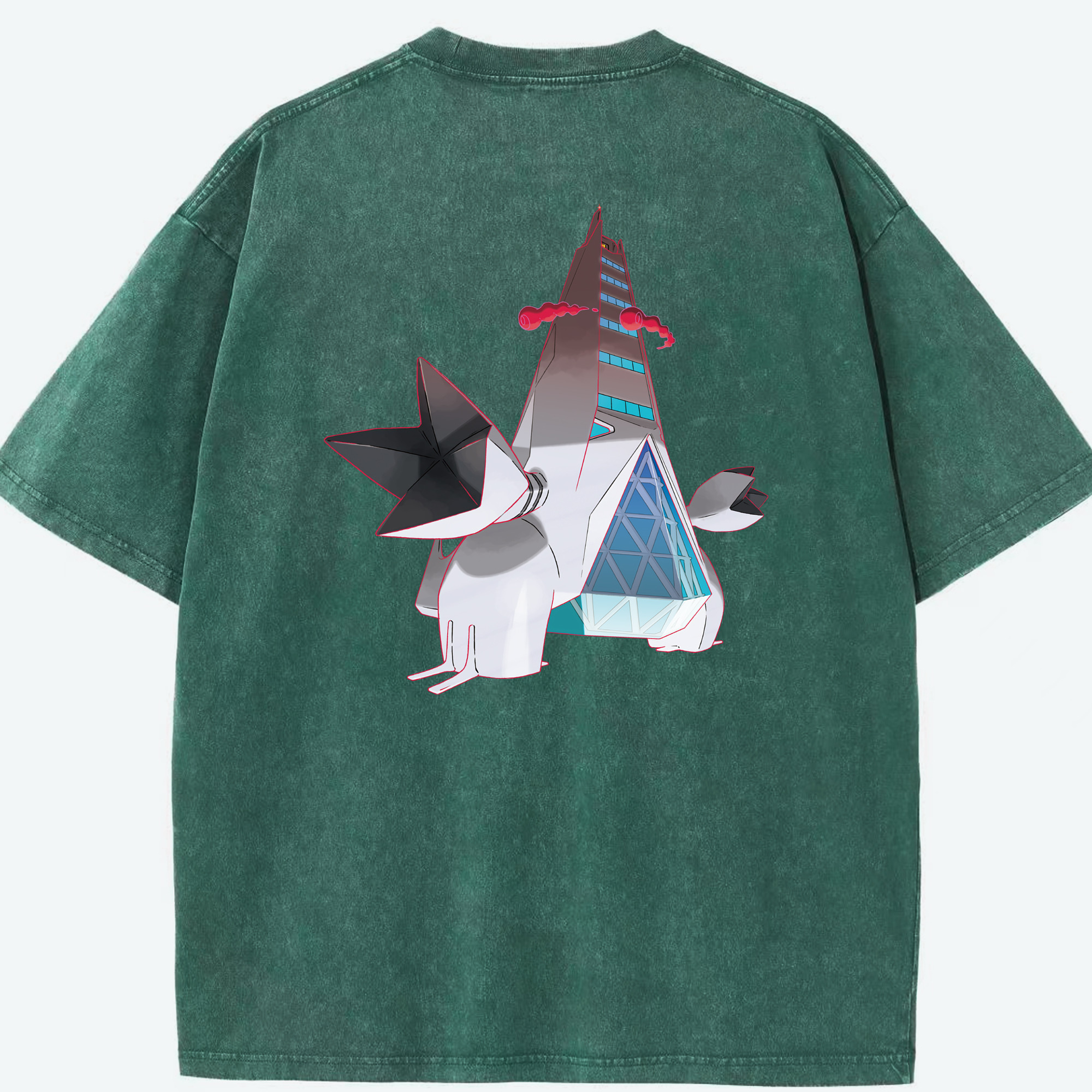 （画像用） ポケットモンスター Pokémon 綿100% ヴィンテージ風 半袖Tシャツ（背面プリント）
